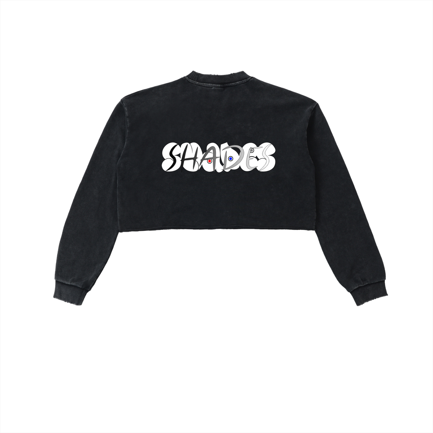 Shade Musem Womens Washed Cropped Sweatshirt
