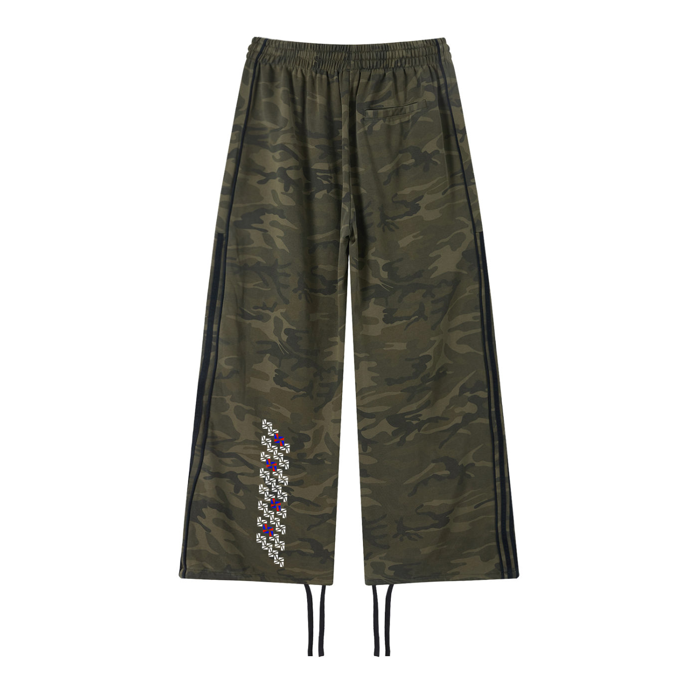 Unisex Camo Wide Leg Sweatpants