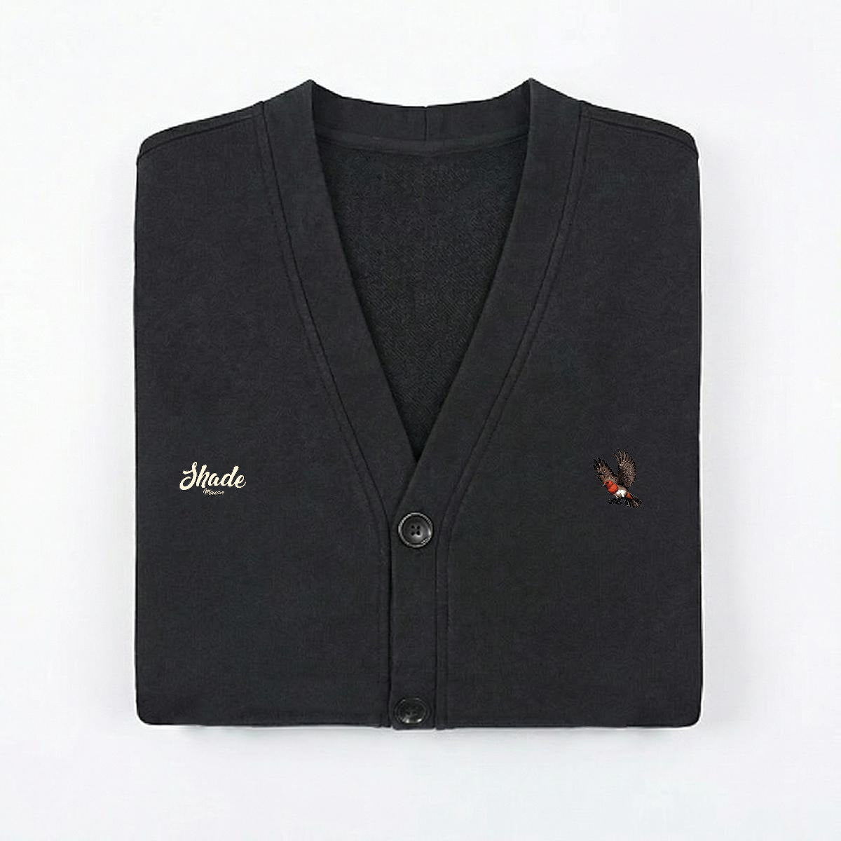 Men's Relaxed Button-Front Cotton Cardigan Jacket