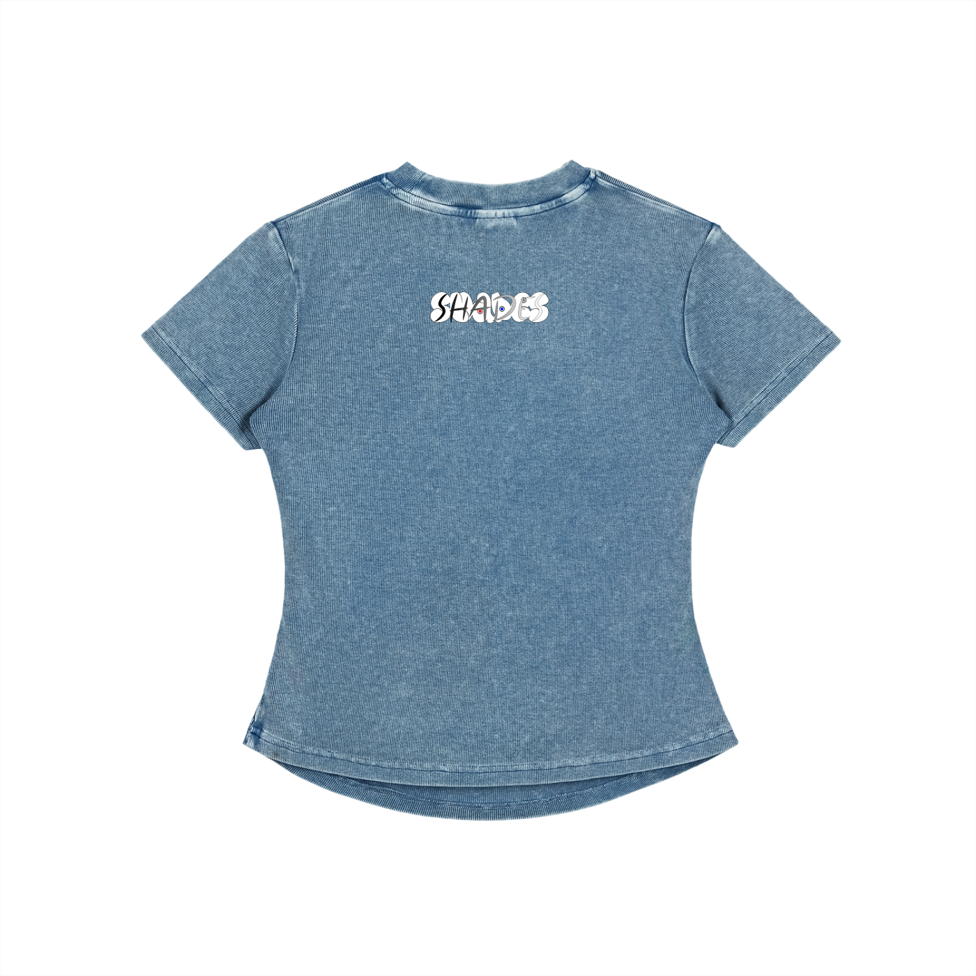 Shade Musem Womens Vintaged-Wash Bodycon T-Shirt