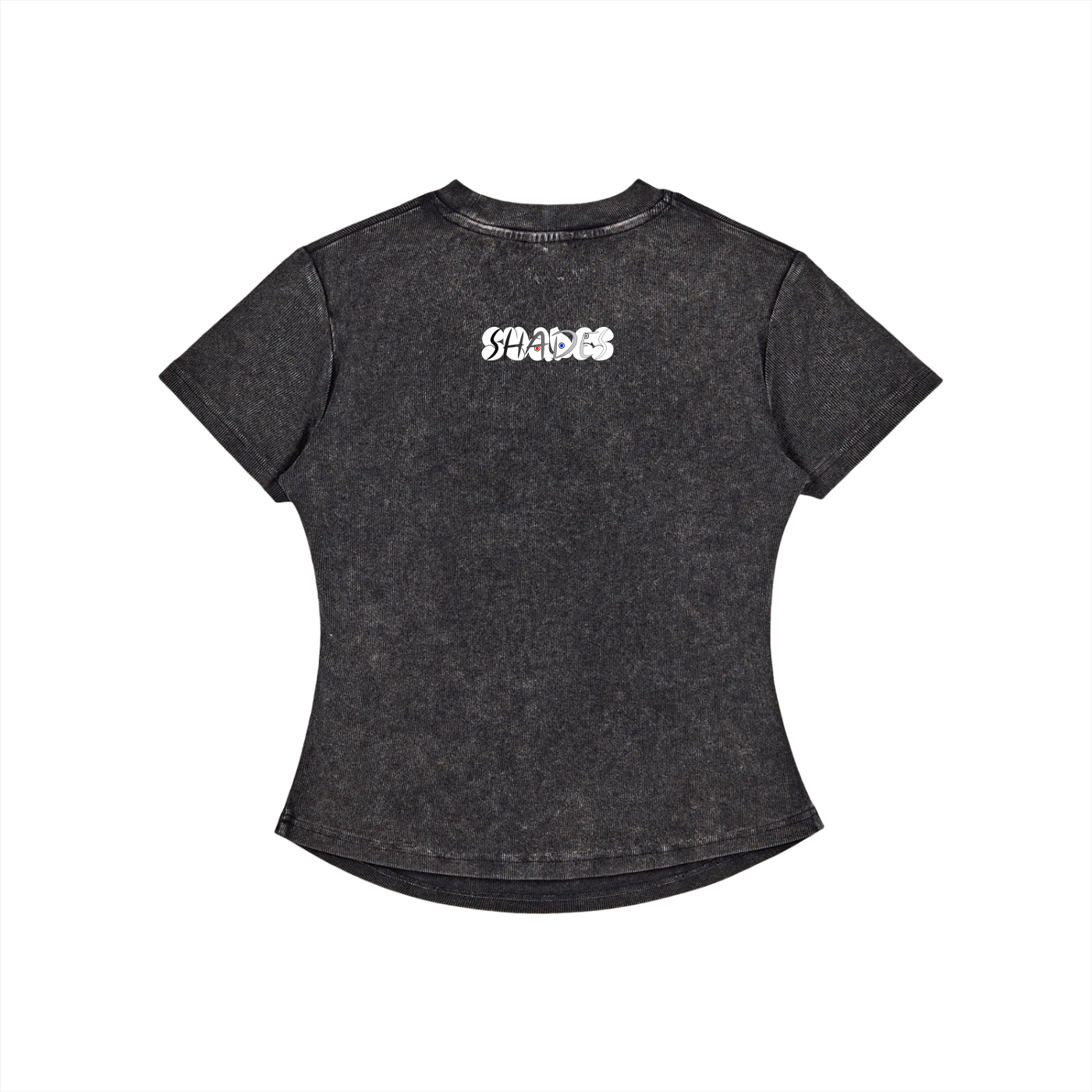 Shade Musem Womens Vintaged-Wash Bodycon T-Shirt