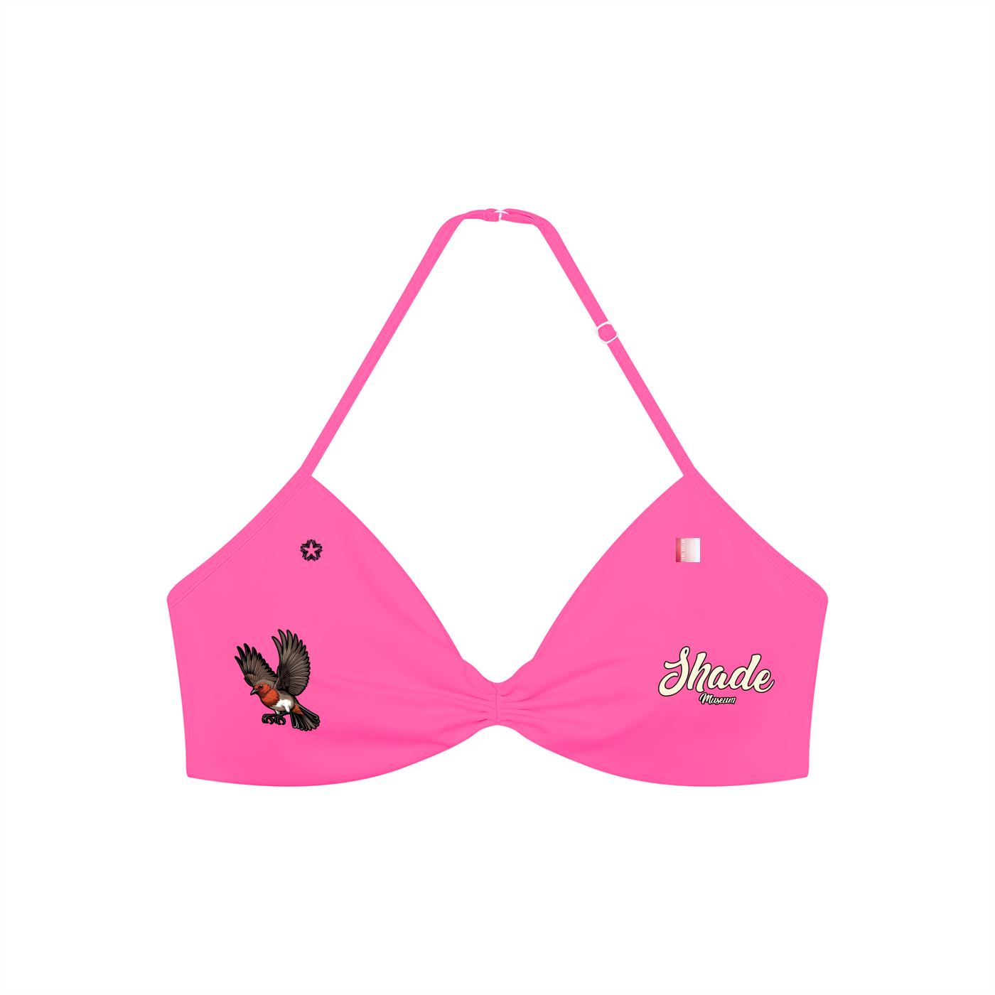 Women’s Ruched Halter-Neck Sports Bra
