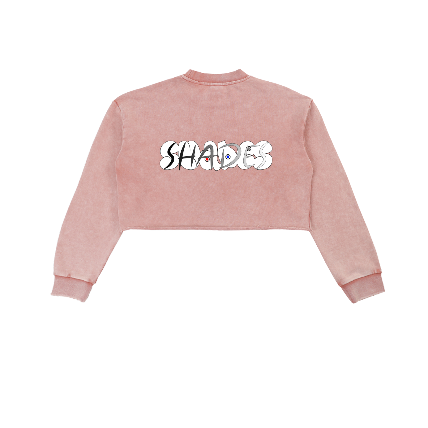 Shade Musem Womens Washed Cropped Sweatshirt