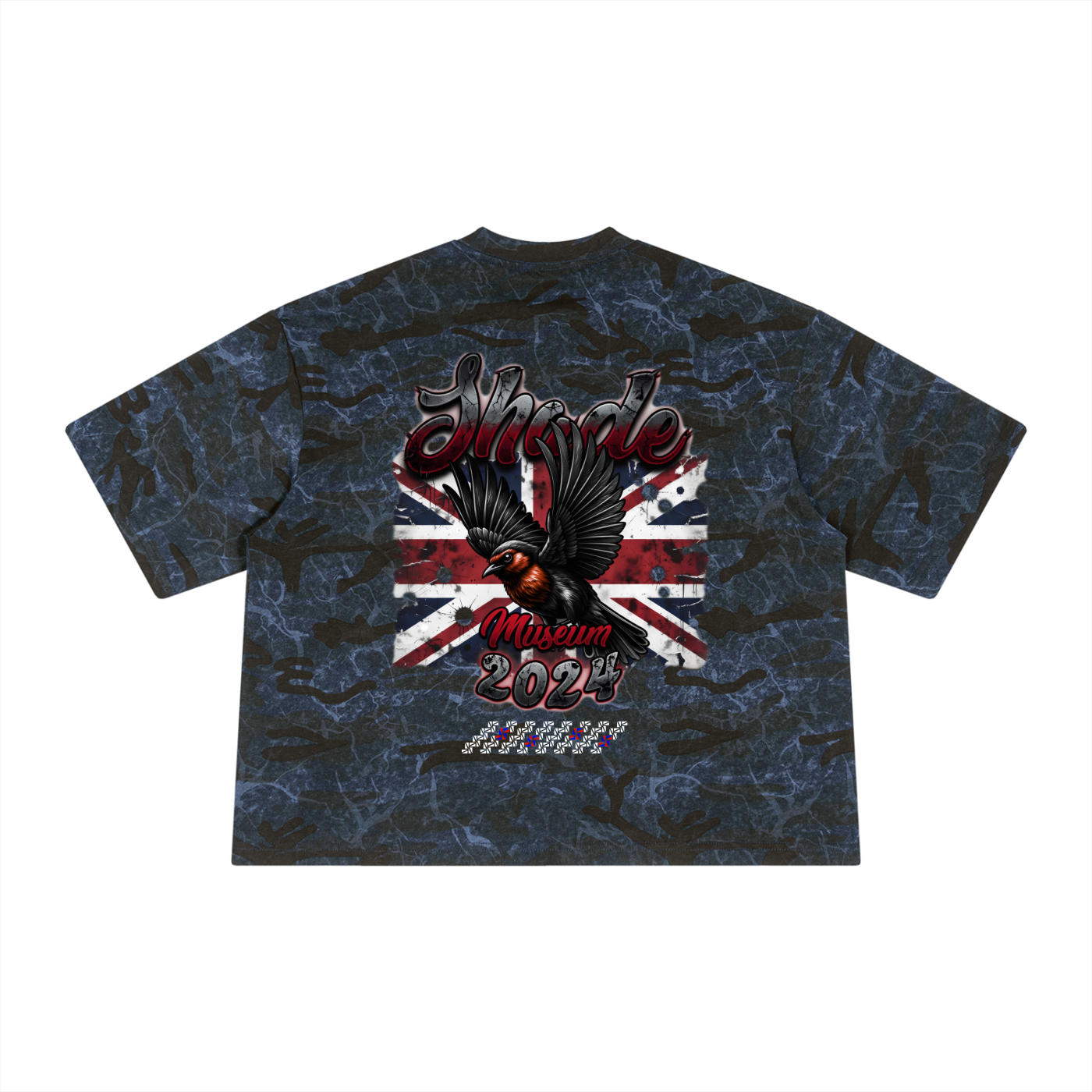 Unisex Boxy Camo Print T-Shirt