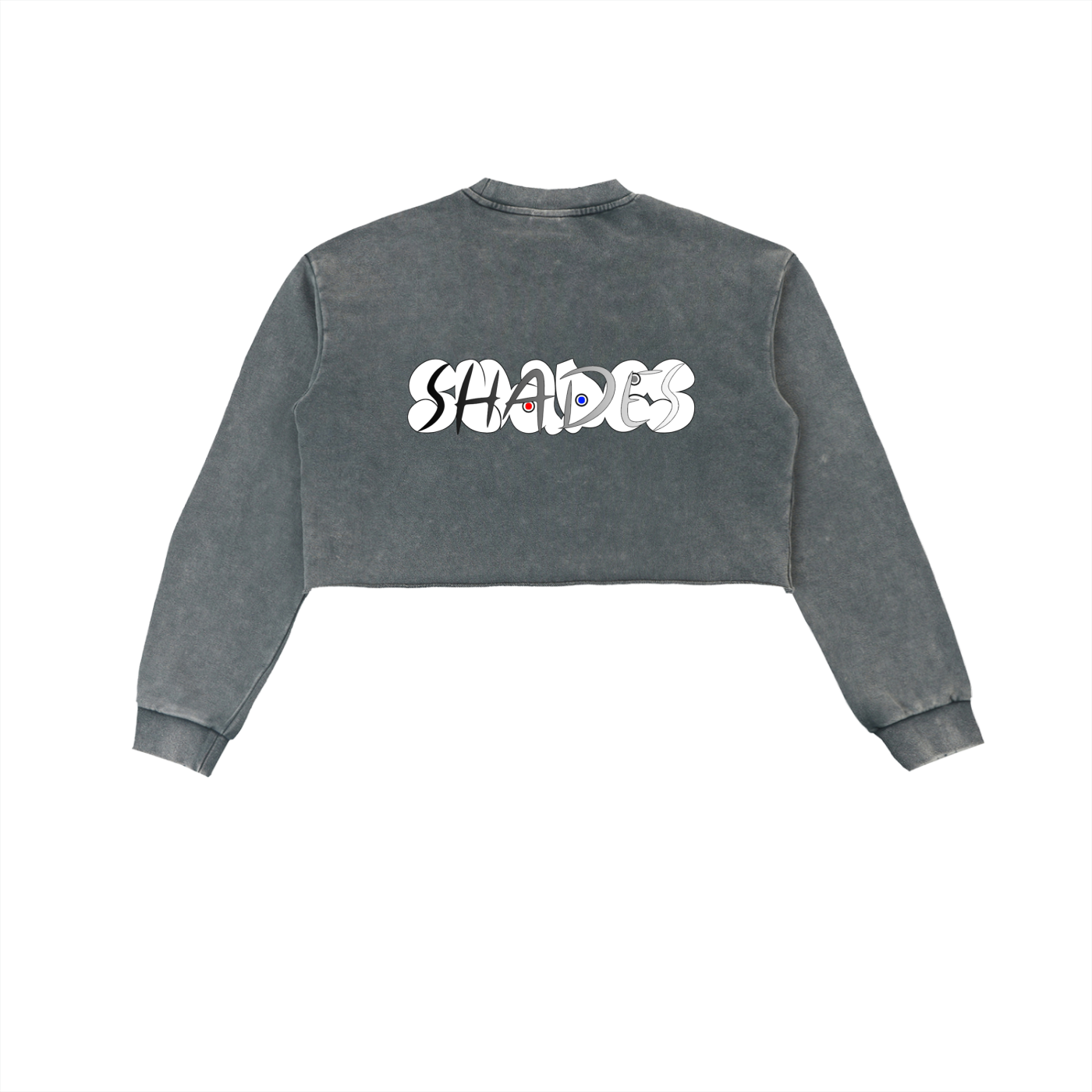 Shade Musem Womens Washed Cropped Sweatshirt