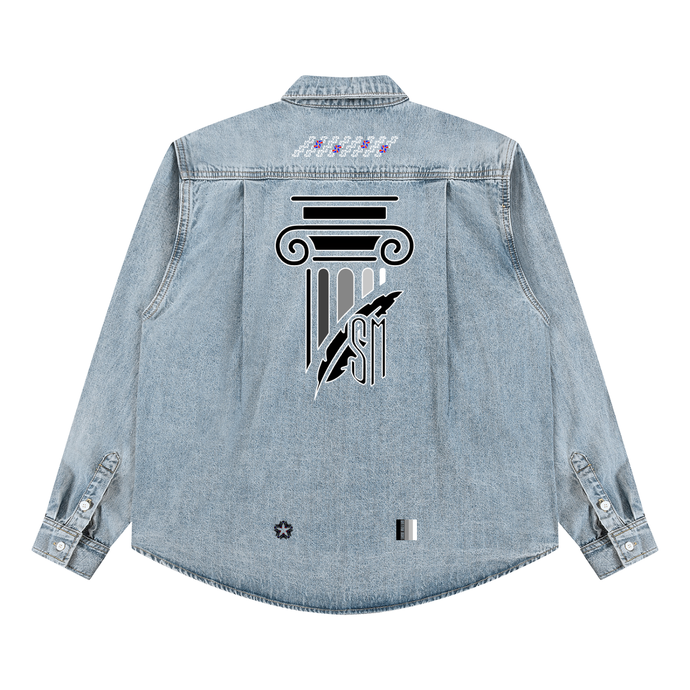 Unisex Vintage Wash Denim Shirt