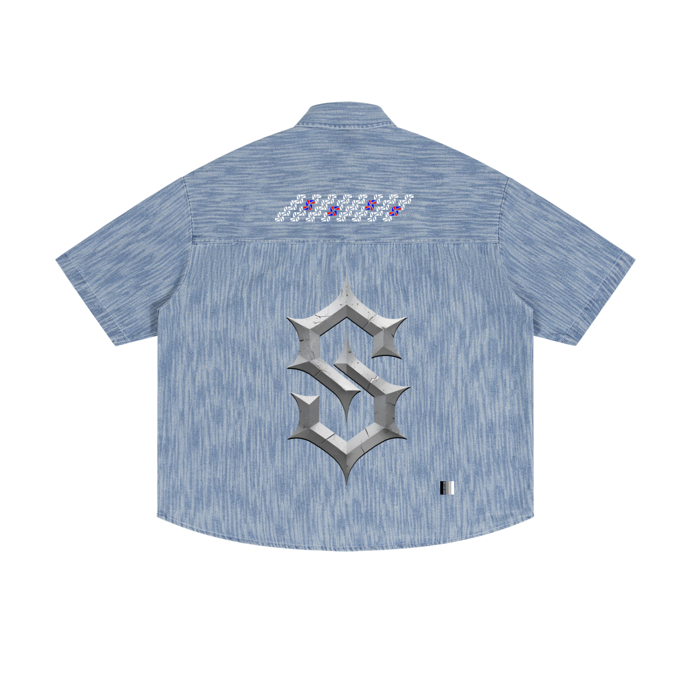 Unisex Boxy Vintage Wash Denim Shirt