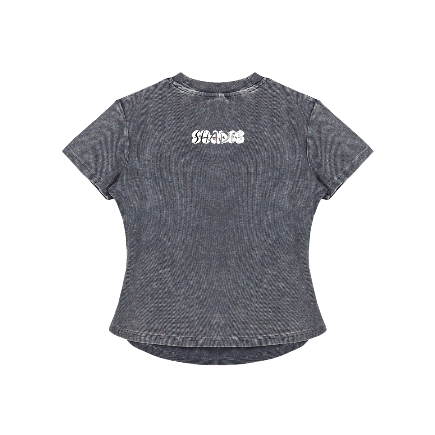 Shade Musem Womens Vintaged-Wash Bodycon T-Shirt