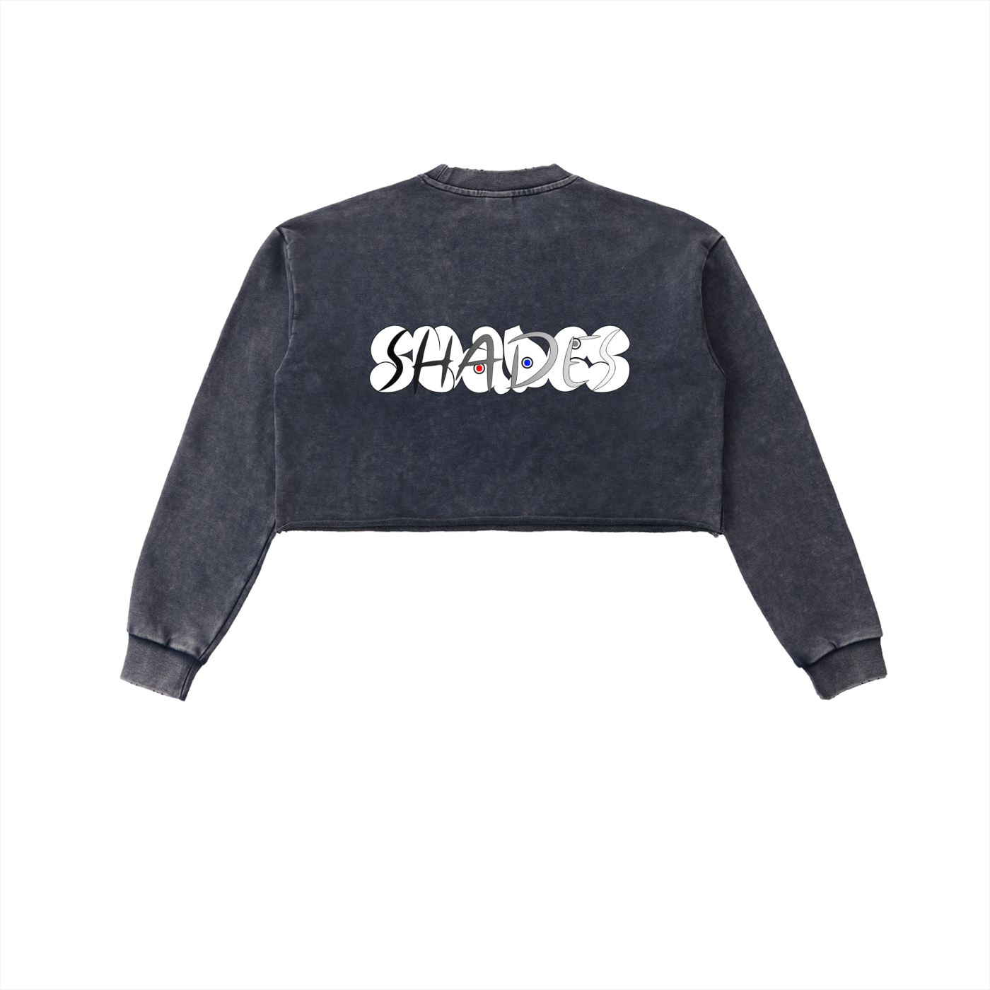 Shade Musem Womens Washed Cropped Sweatshirt