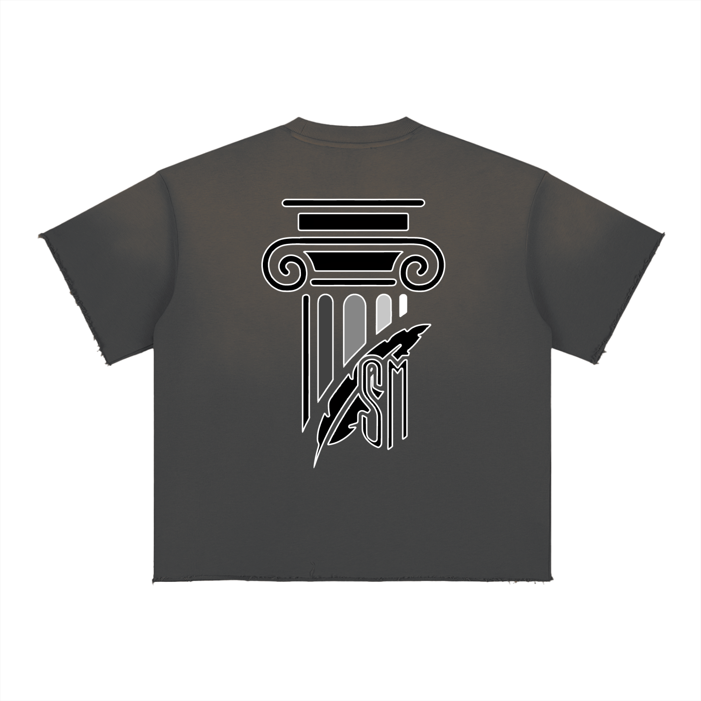 Sun Fade Raw Edge T-Shirt