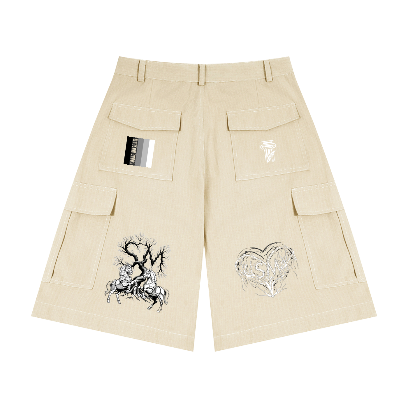 Unisex Woven Cargo Shorts