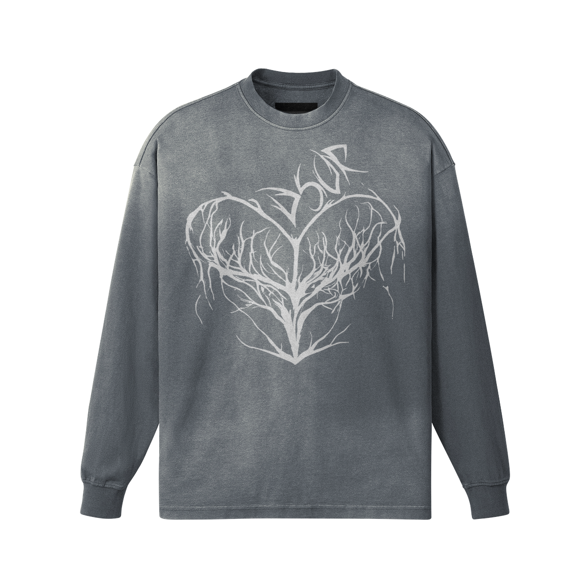 DSOR Unisex Heart Long Sleeve Tee