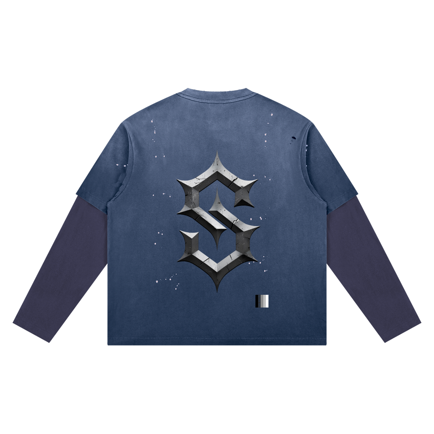 Unisex Vintage Wash Distressed Layer T-Shirt