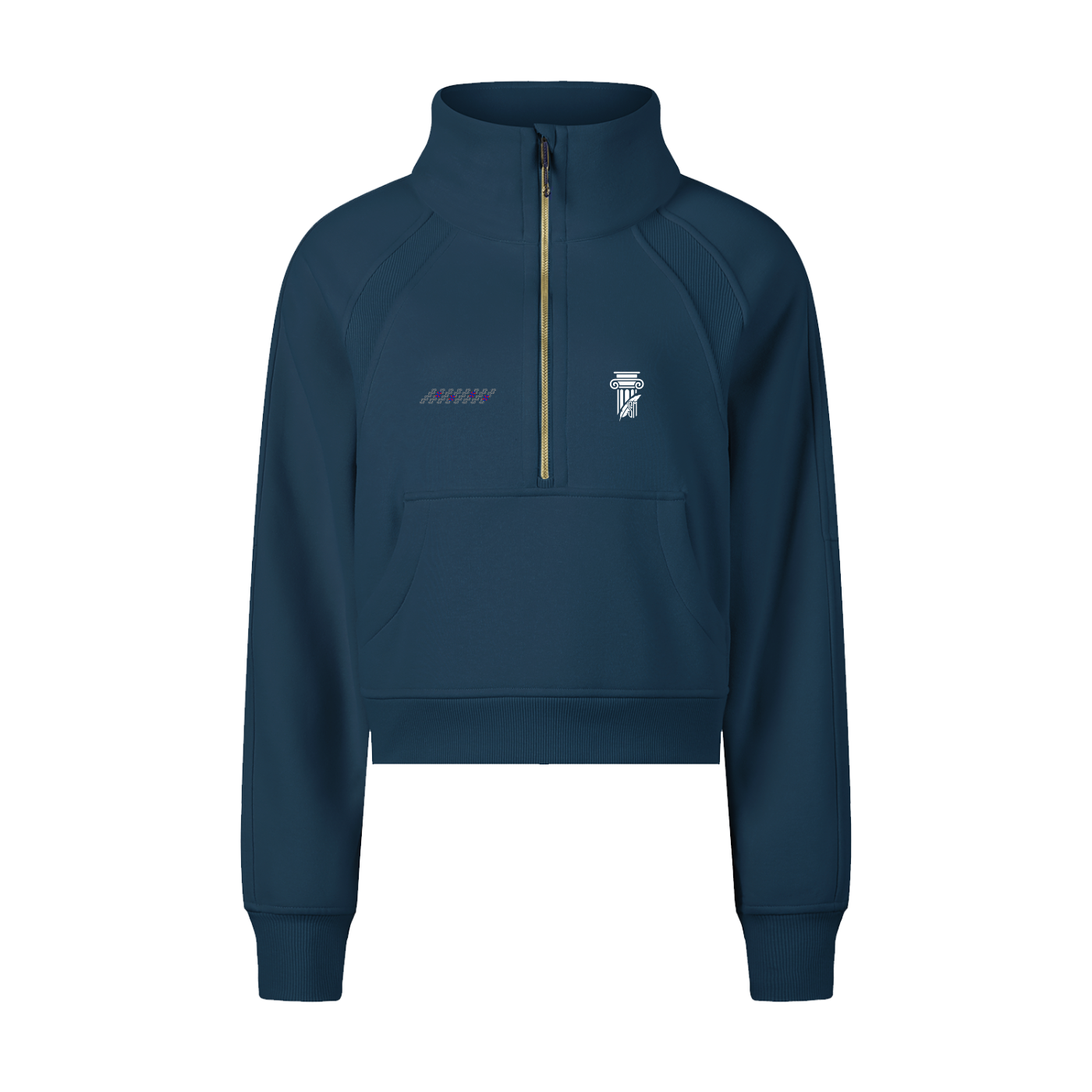 Shades Cropped Half-Zip Sweatshirt