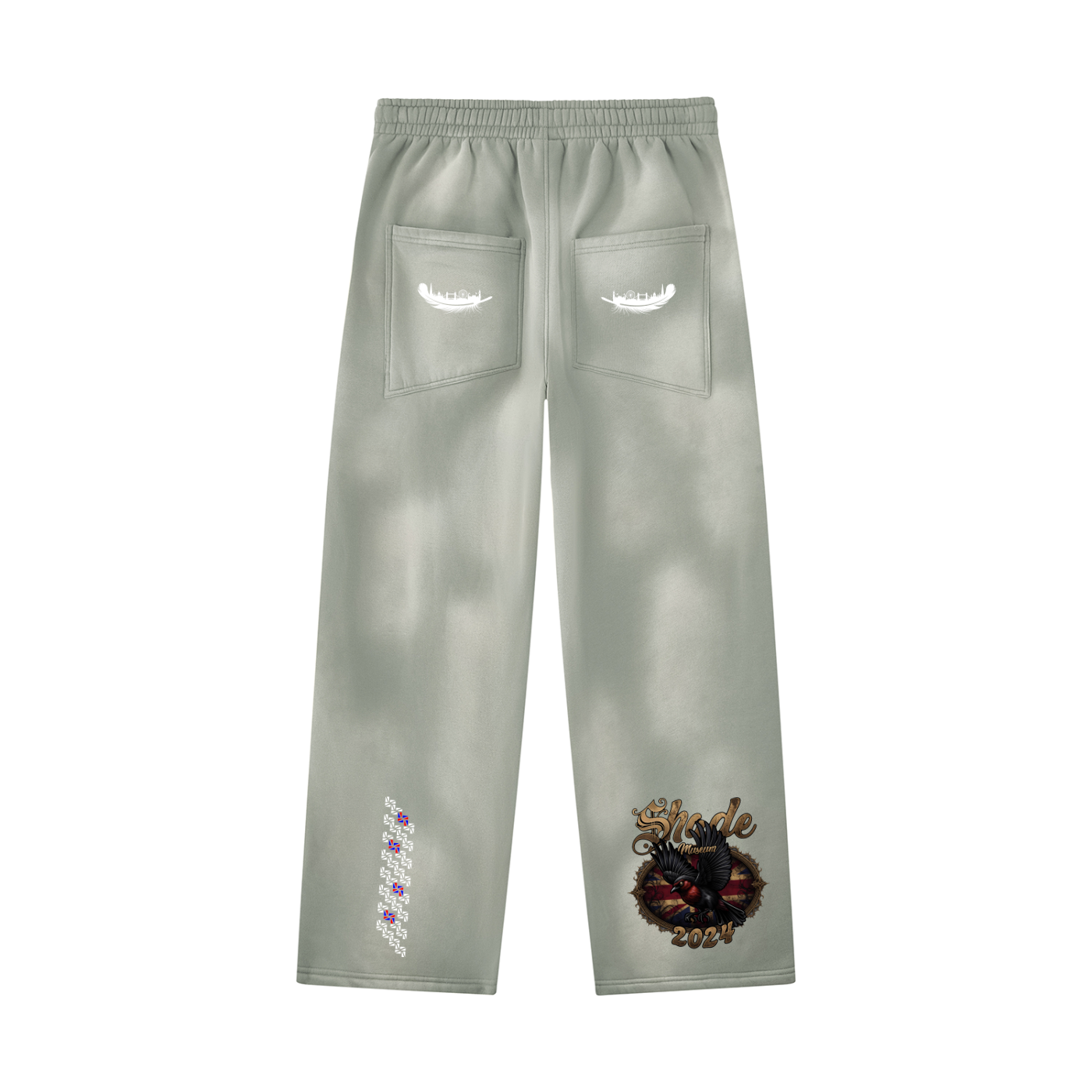 Unisex Sunfade Wide Leg Fleece Sweatpants