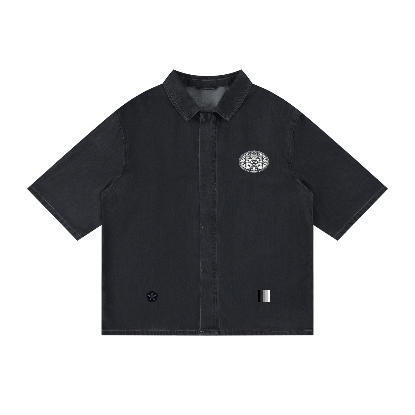 Unisex Vintage Wash Drop Shoulder Lyocell Shirt