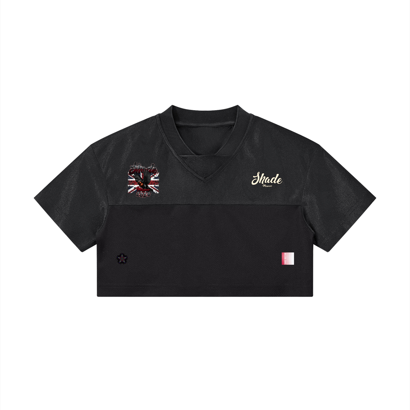 Women’s Cropped Paneled V-Neck Jersey