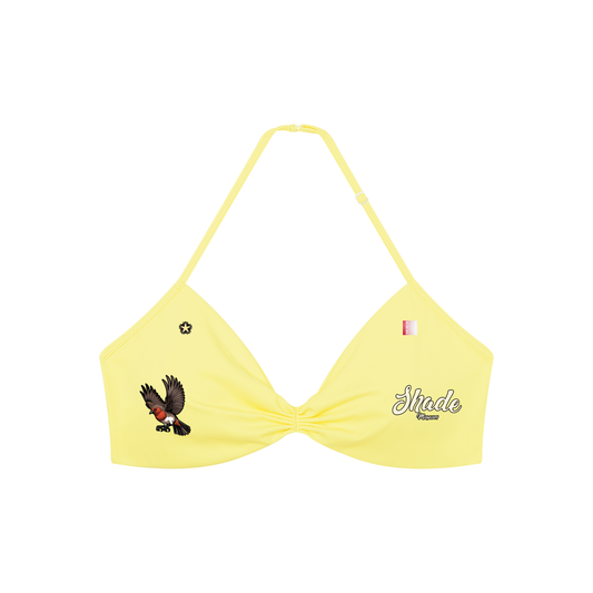 Women’s Ruched Halter-Neck Sports Bra