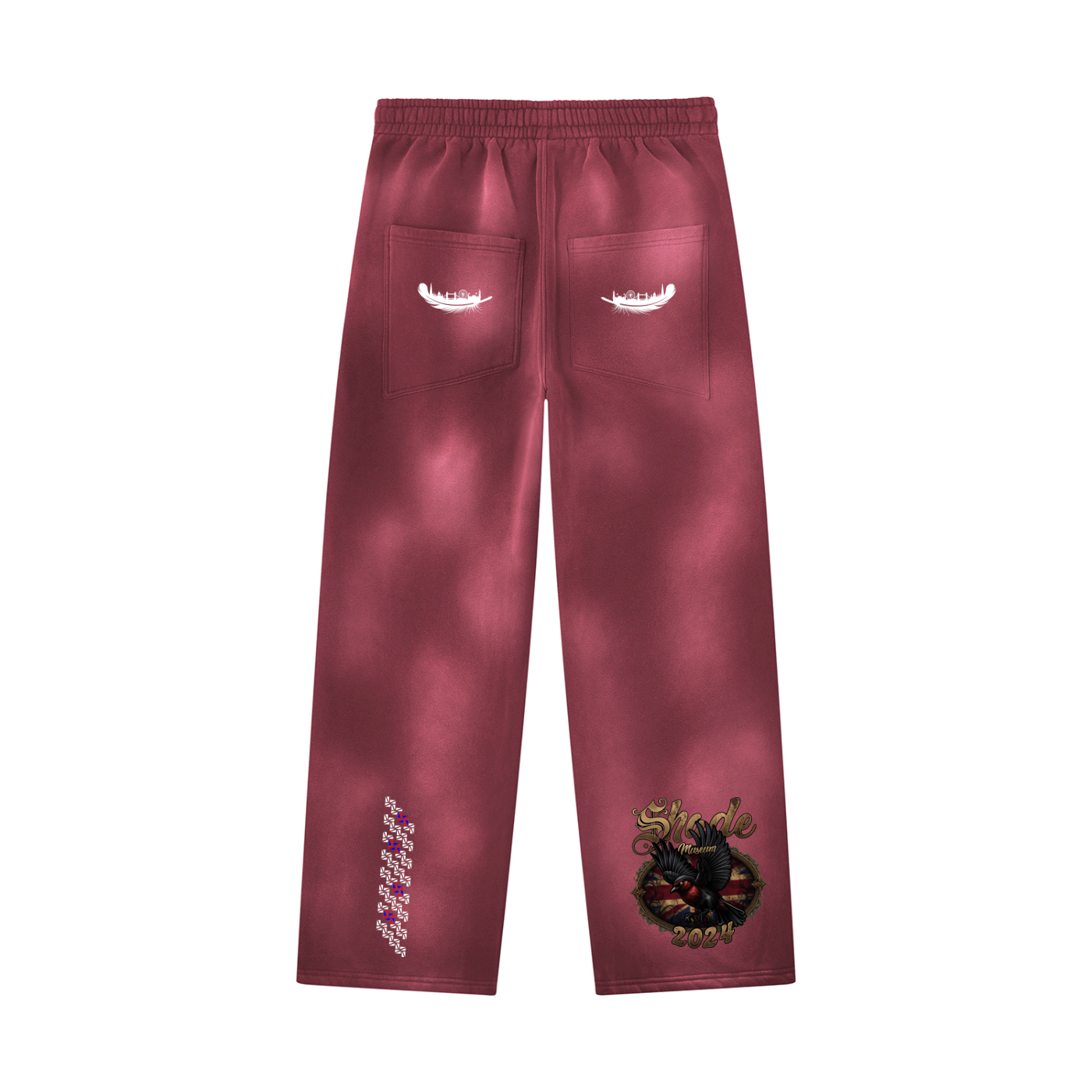 Unisex Sunfade Wide Leg Fleece Sweatpants
