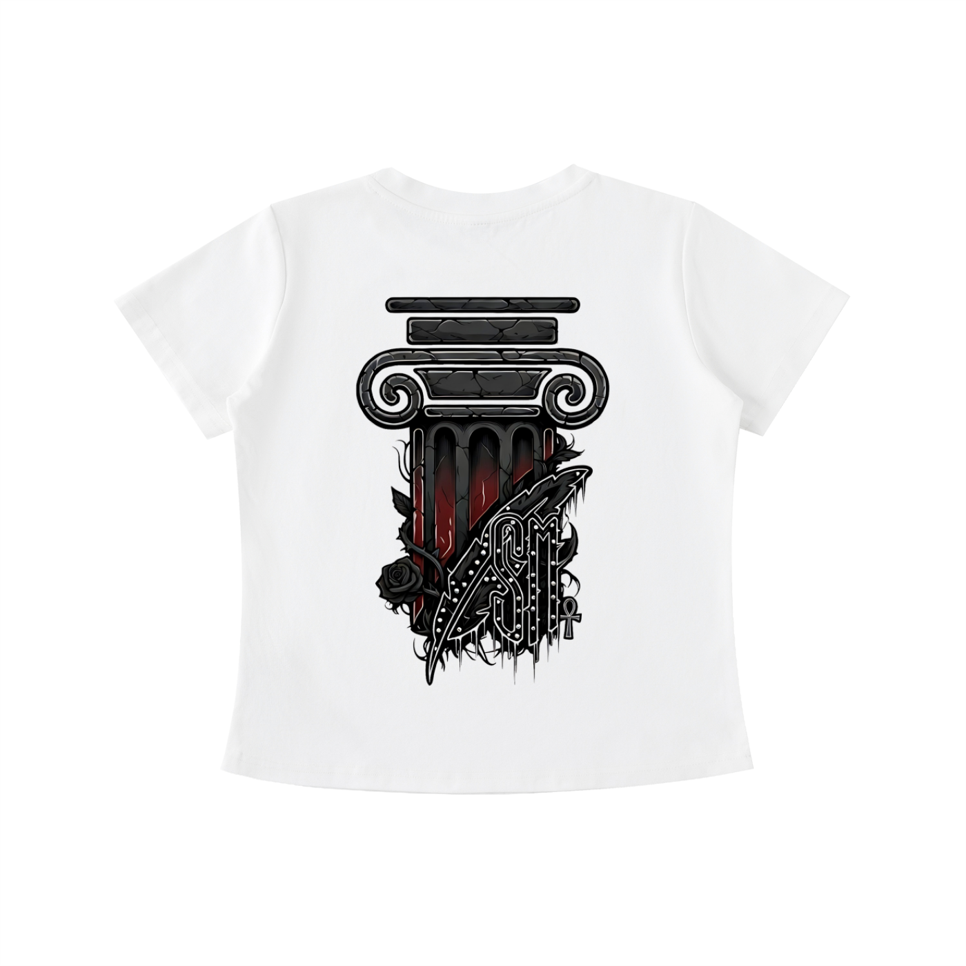 Edgy Emo Vintage Wash Slim Fit T-shirt