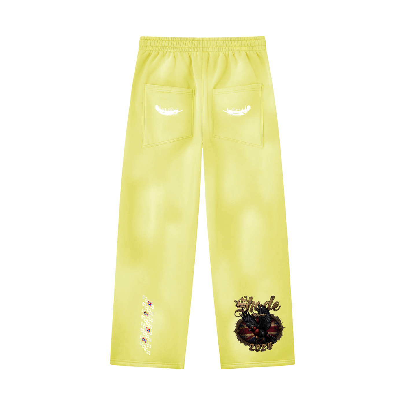Unisex Sunfade Wide Leg Fleece Sweatpants