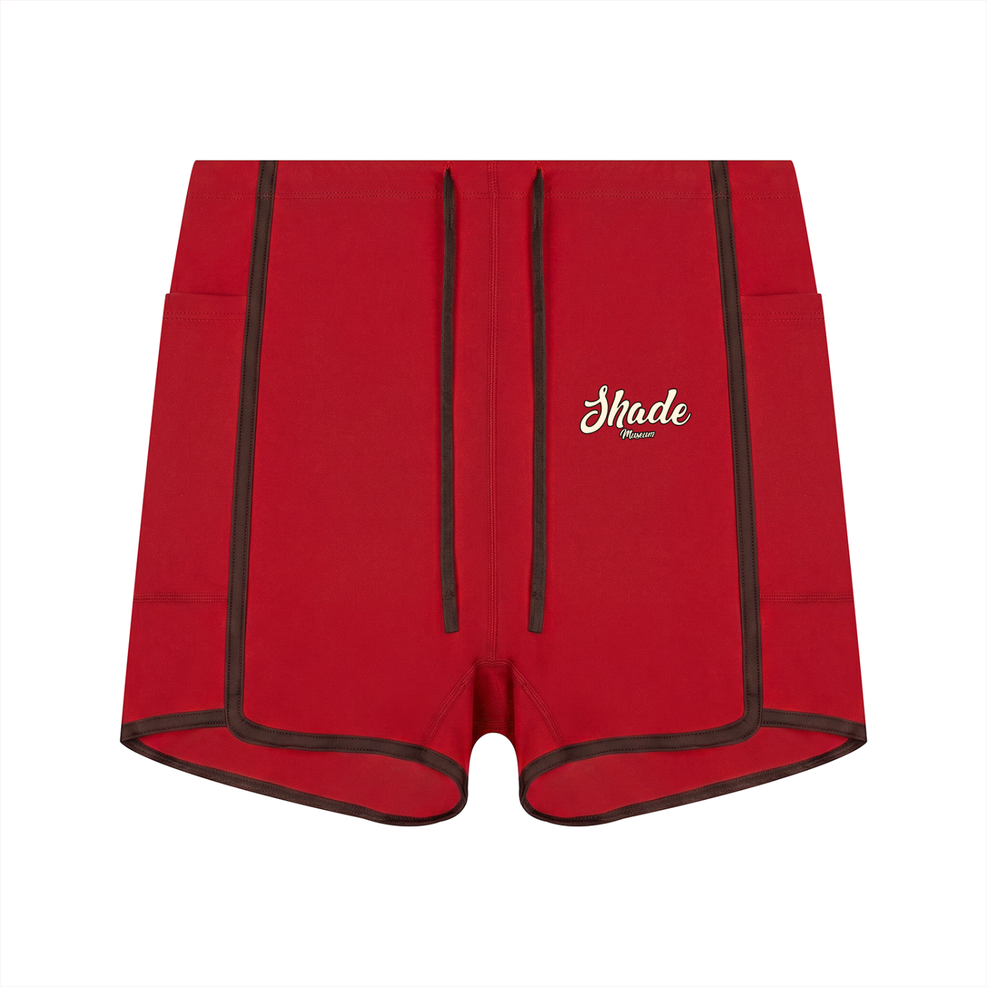 Women's High Rise Color Block Yoga Shorts