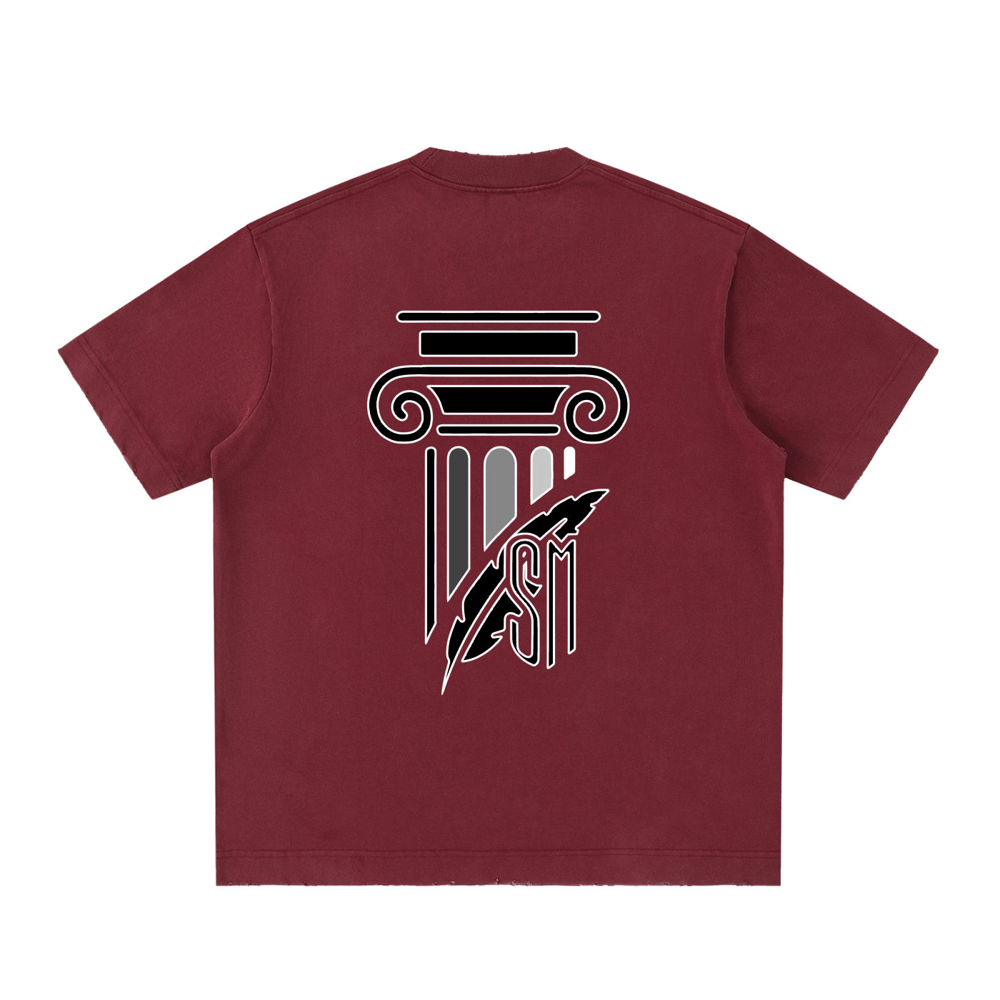 Heavyweight Vintage Washed Frayed T-Shirt