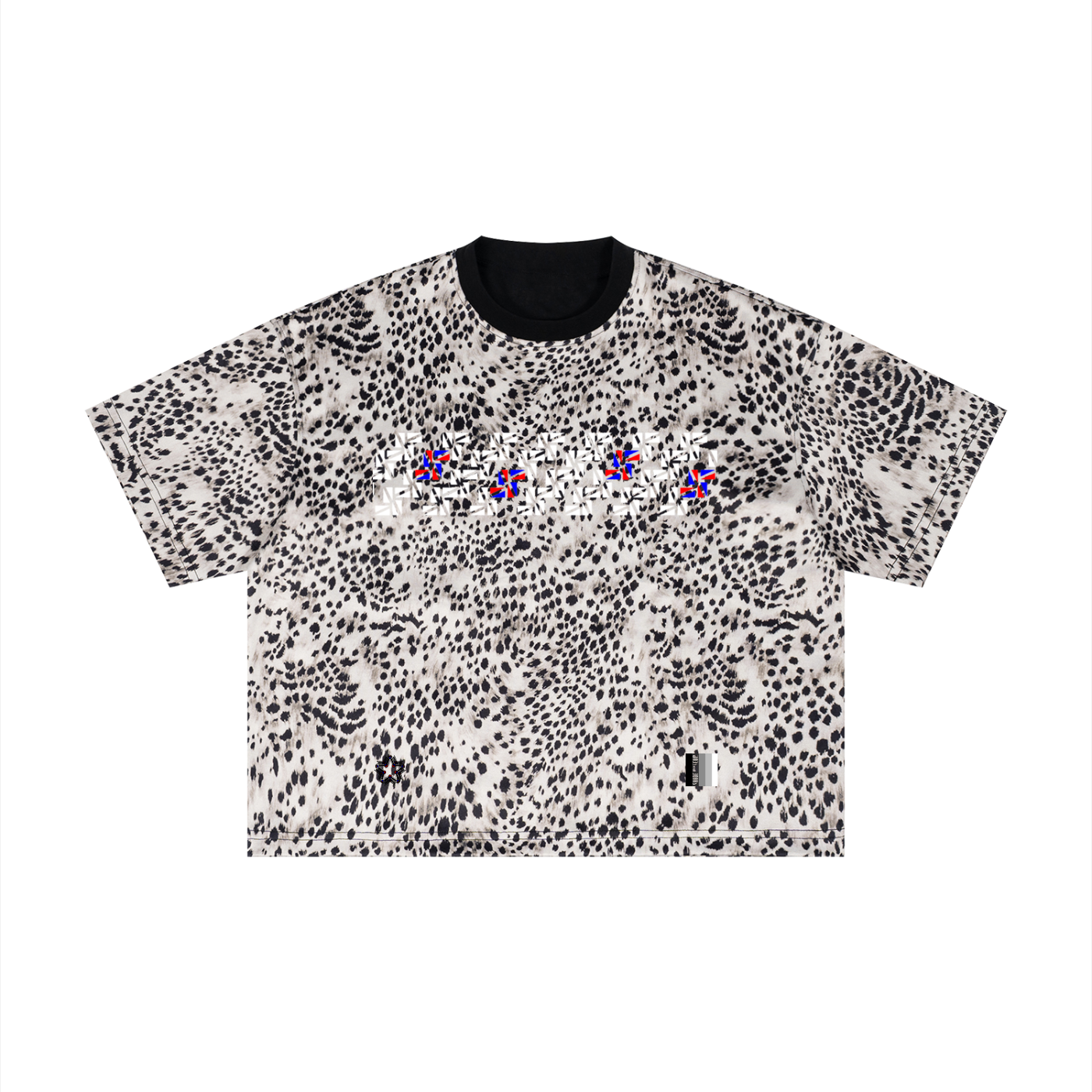 Unisex Leopard Print Boxy T-Shirt