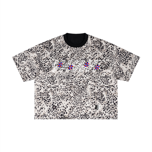 Unisex Leopard Print Boxy T-Shirt