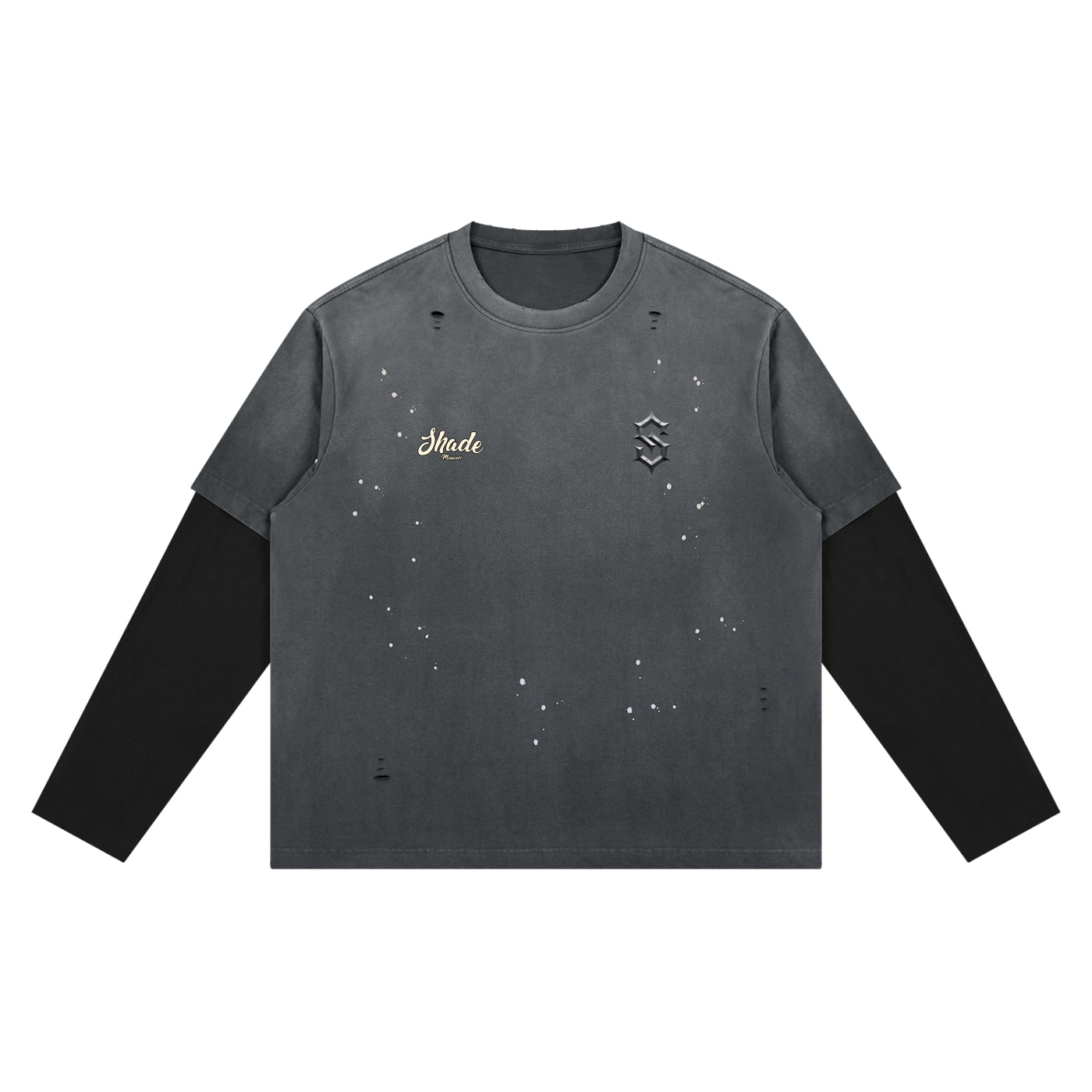 Unisex Vintage Wash Distressed Layer T-Shirt