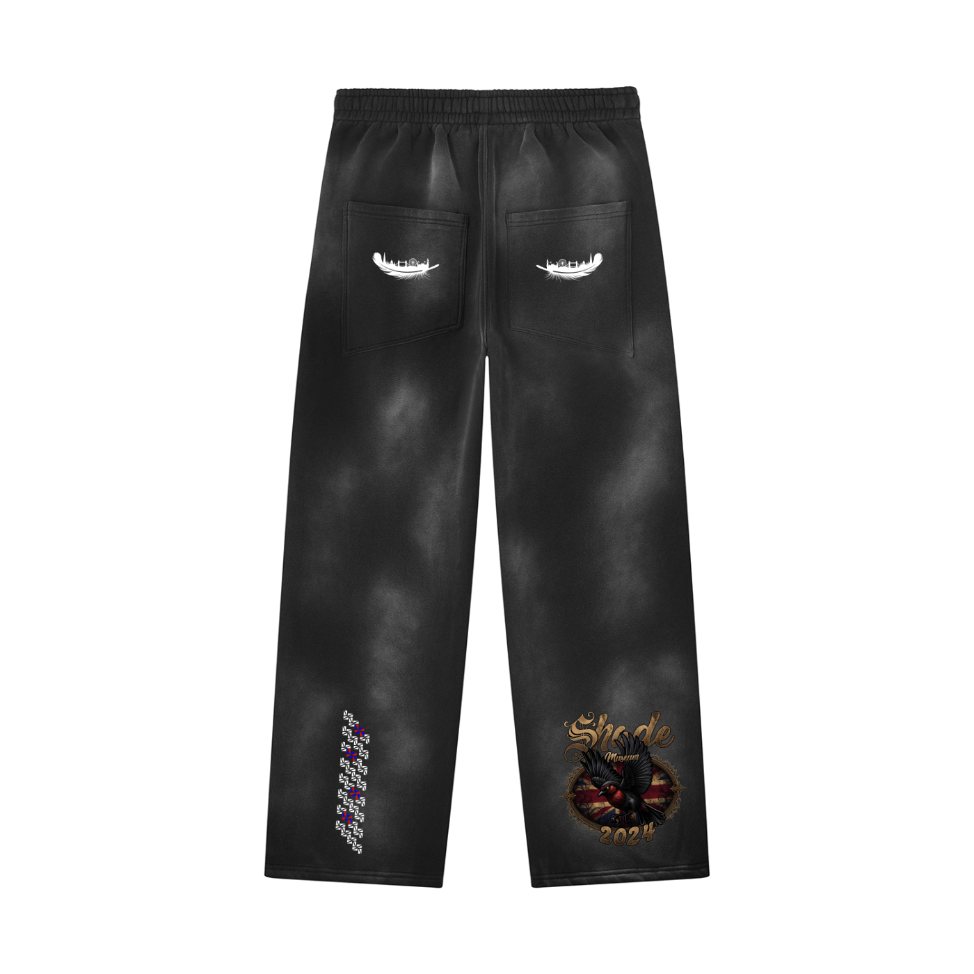 Unisex Sunfade Wide Leg Fleece Sweatpants