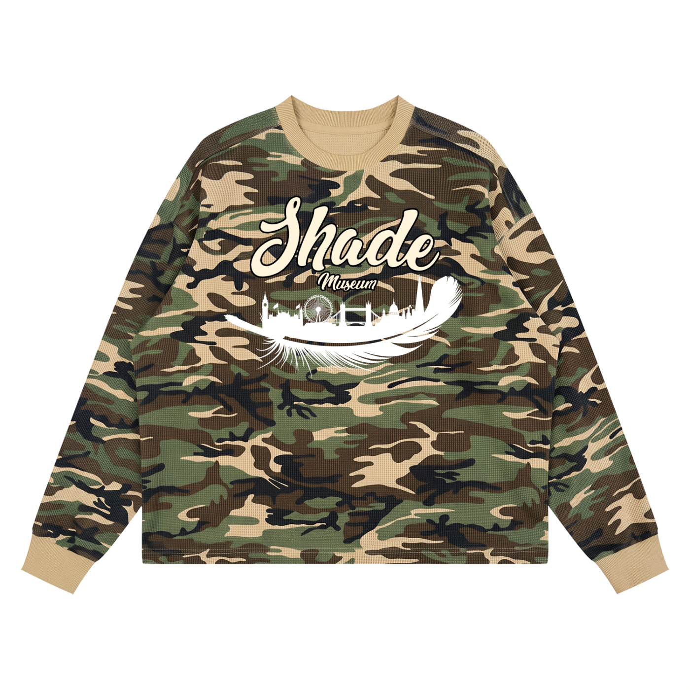 Unisex Waffle Boxy Long Sleeve T-Shirt