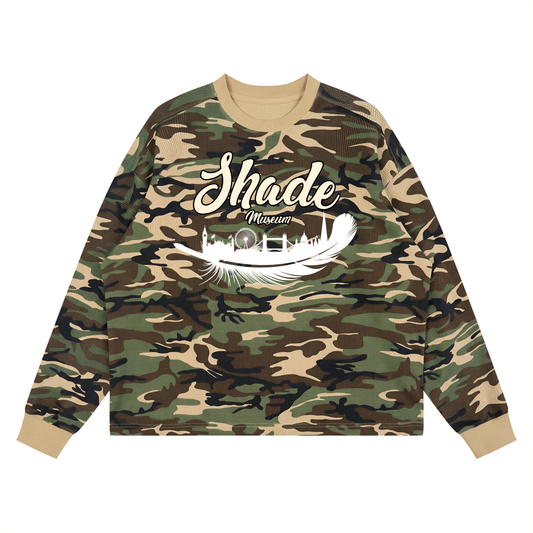 Unisex Waffle Boxy Long Sleeve T-Shirt