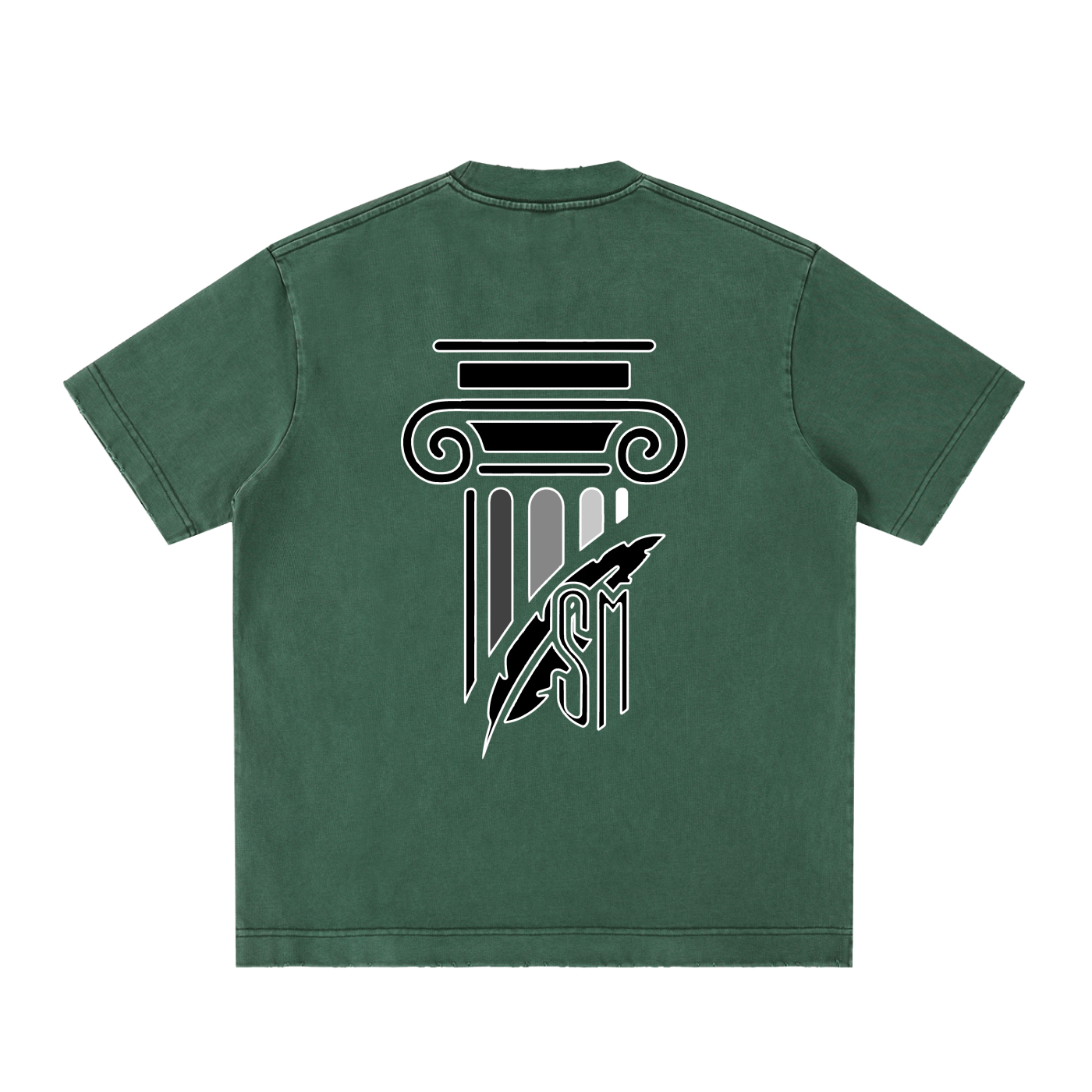 Heavyweight Vintage Washed Frayed T-Shirt