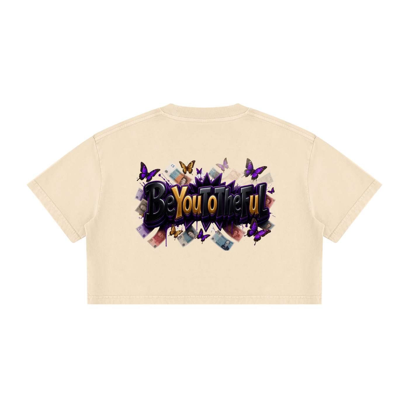 Women's Mineral Wash Cotton Crop T-Shirt