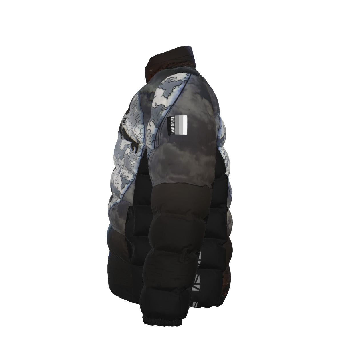 Unisex Stand collar slim down jacket