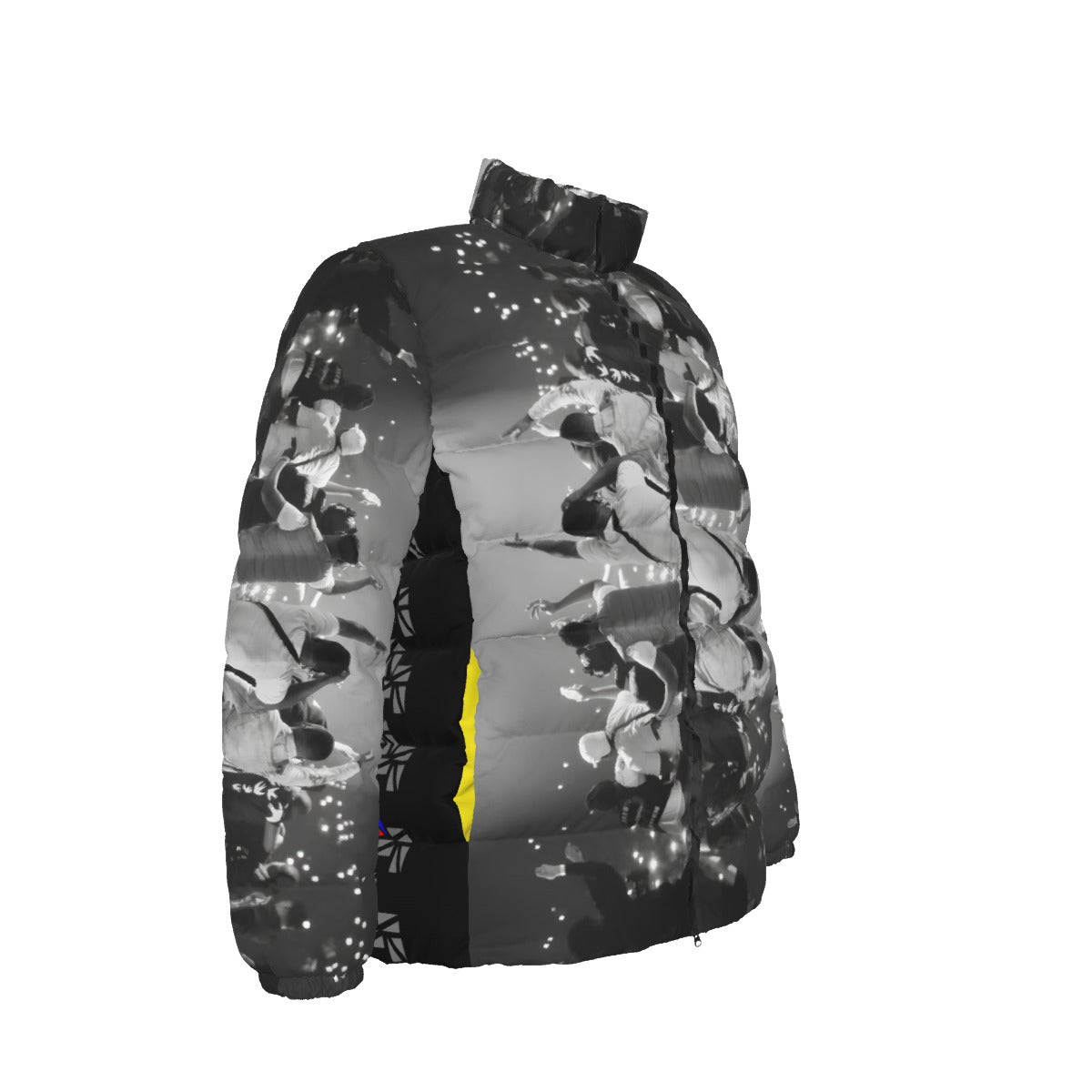 Unisex Stand collar slim down jacket