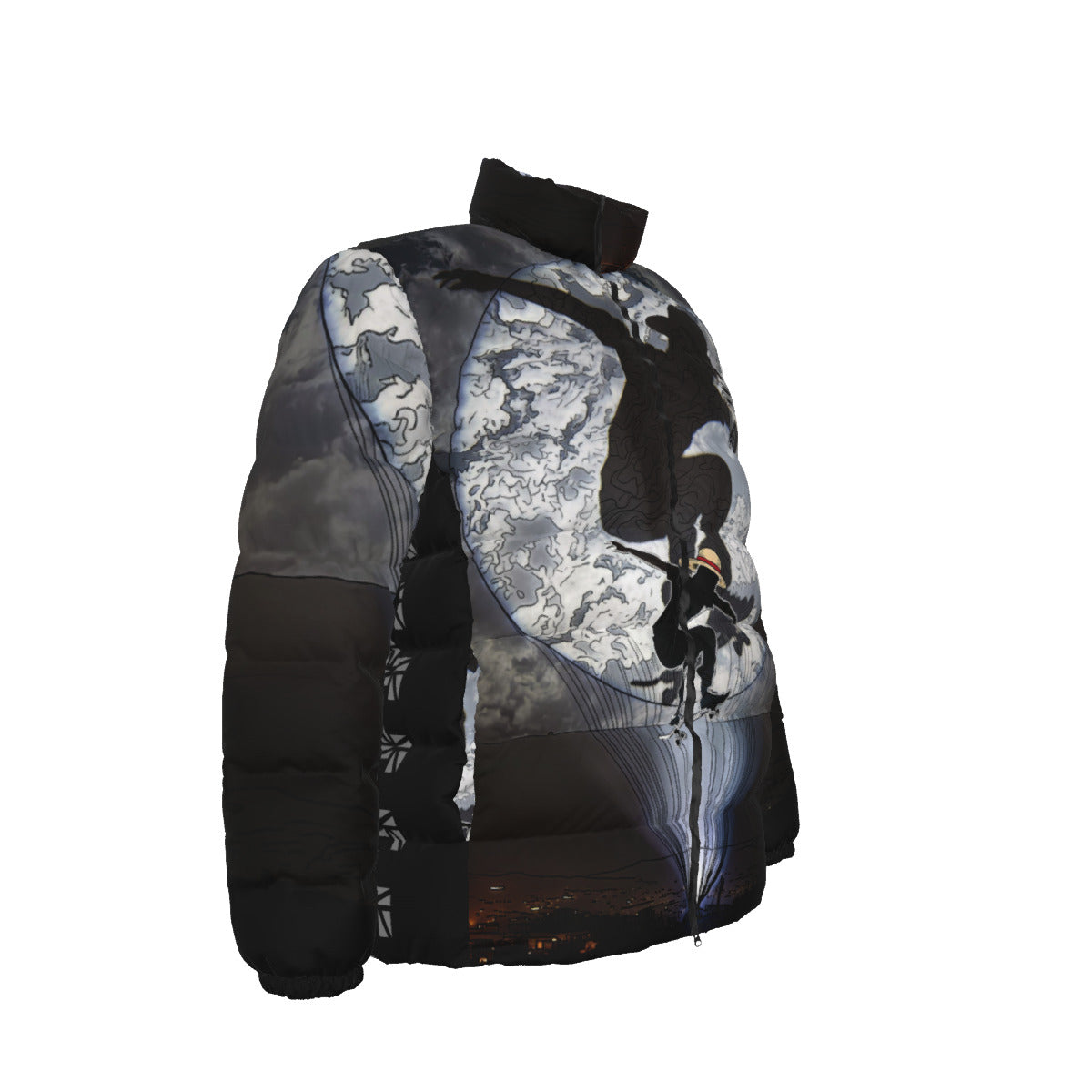 Unisex Stand collar slim down jacket
