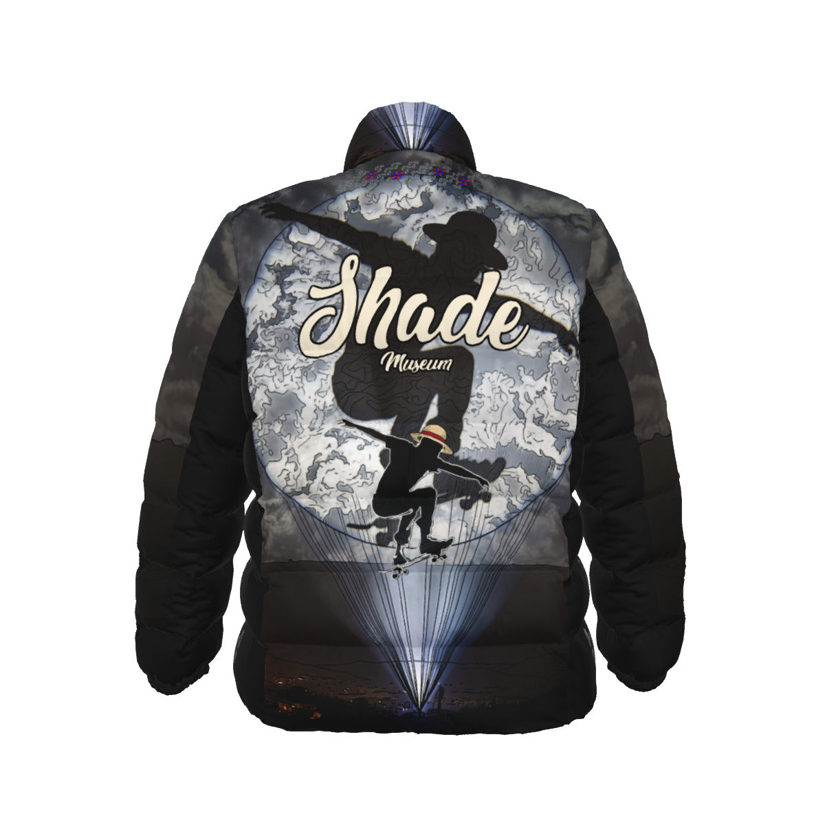 Unisex Stand collar slim down jacket