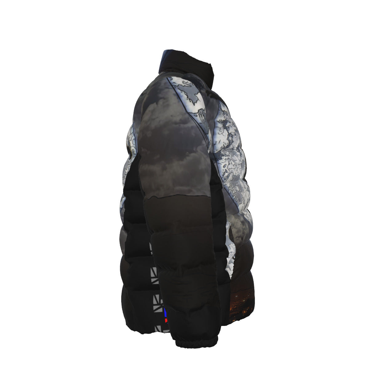 Unisex Stand collar slim down jacket