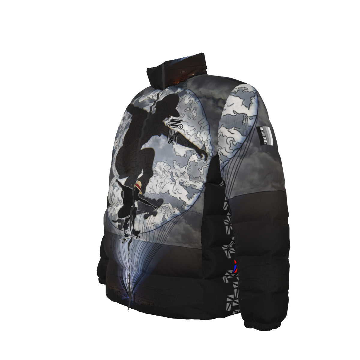 Unisex Stand collar slim down jacket