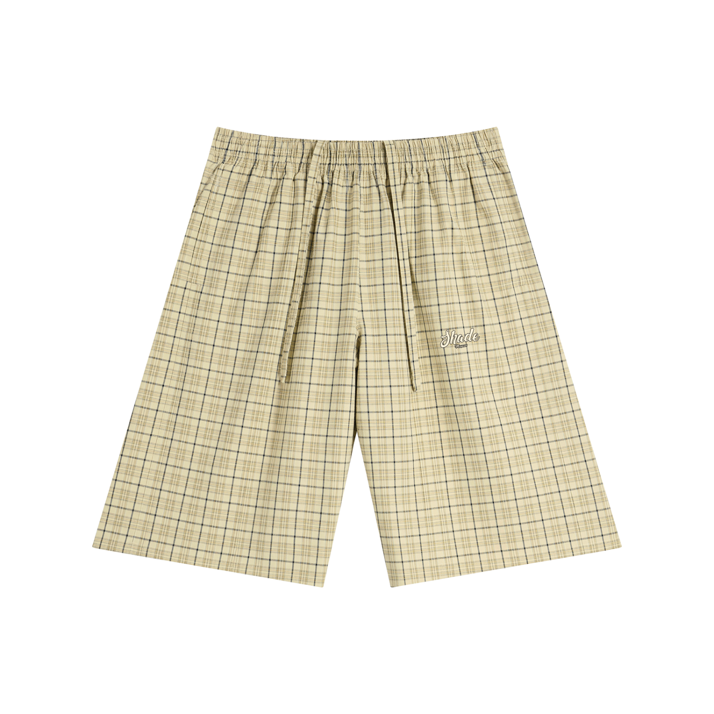 Unisex Plaid Wide Leg Shorts