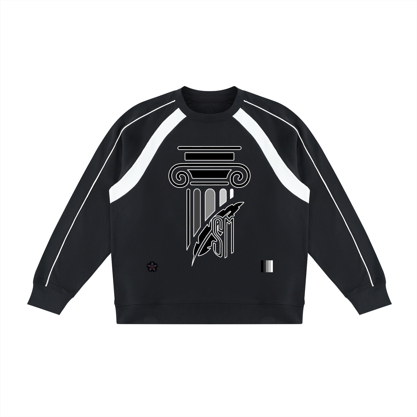 Unisex Color Block Crewneck Sweatshirt