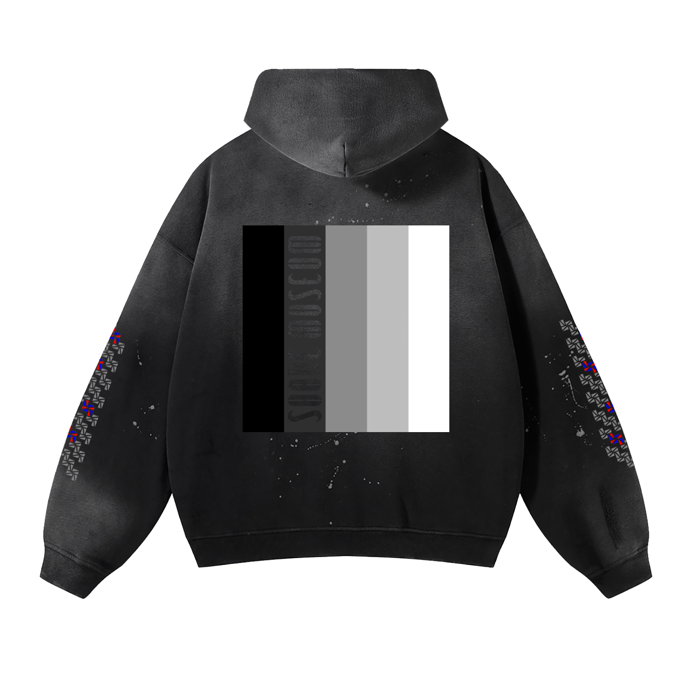 Shades Vintage Wash Frayed Fleece Hoodie