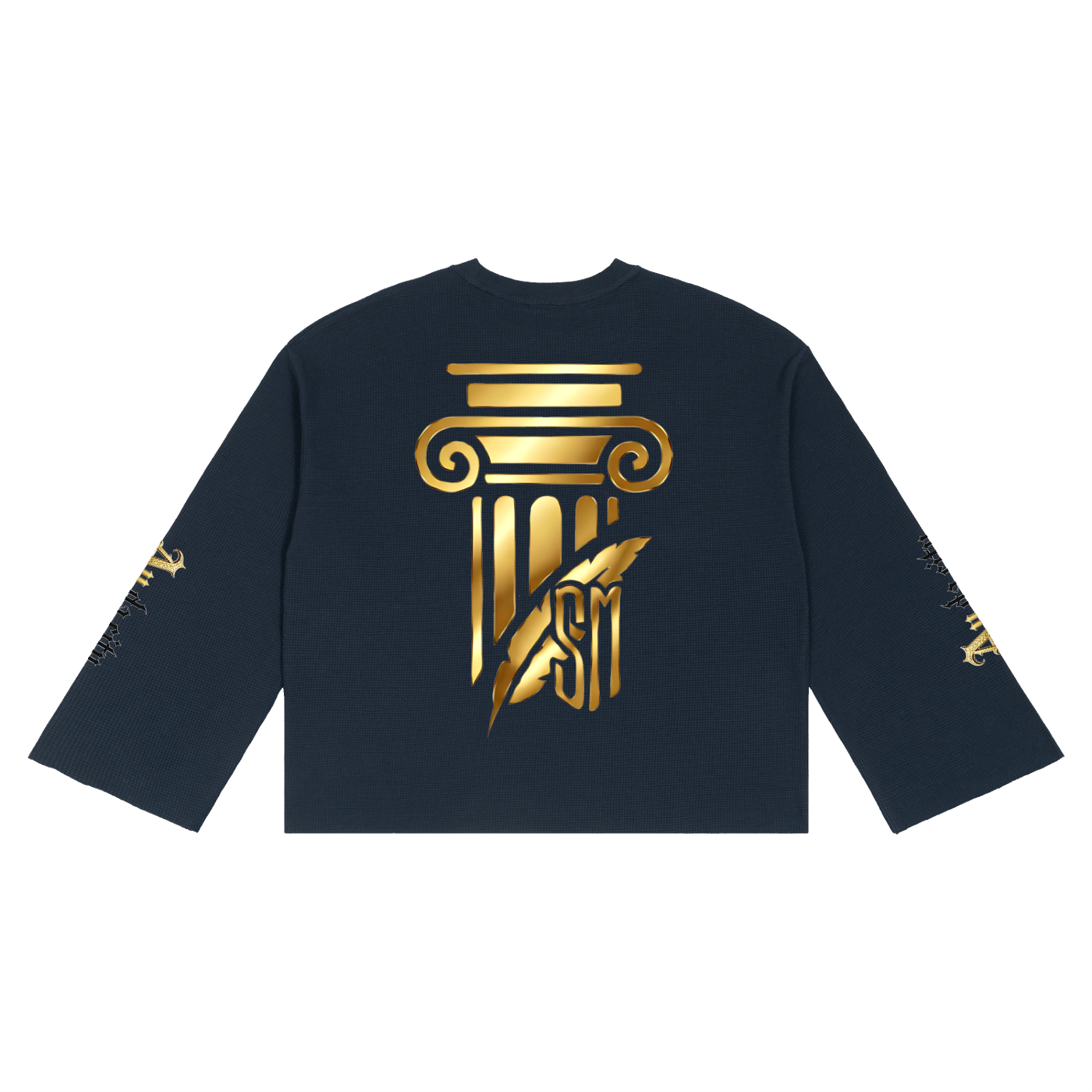 Unisex Waffle Raw Edge T-Shirt