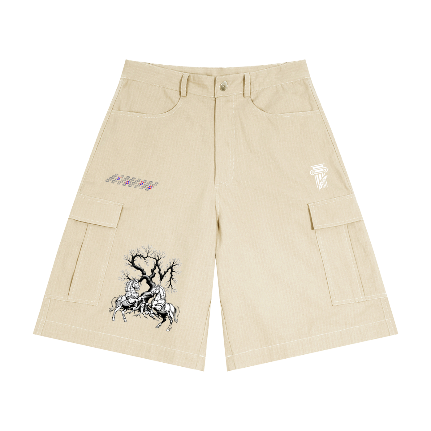 Unisex Woven Cargo Shorts