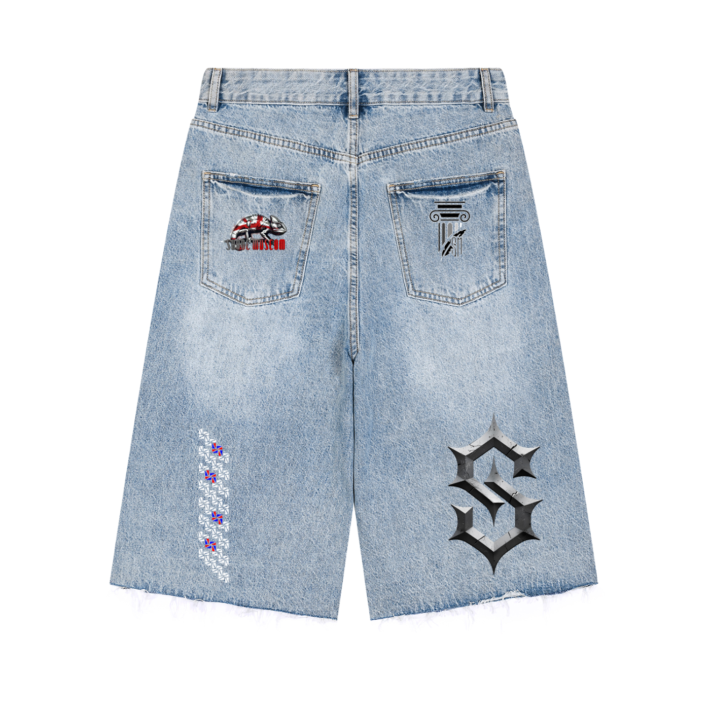 Men’s Vintage Wide Leg Denim Shorts