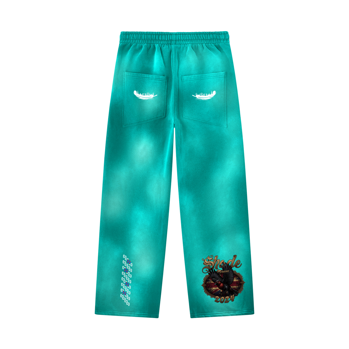 Unisex Sunfade Wide Leg Fleece Sweatpants