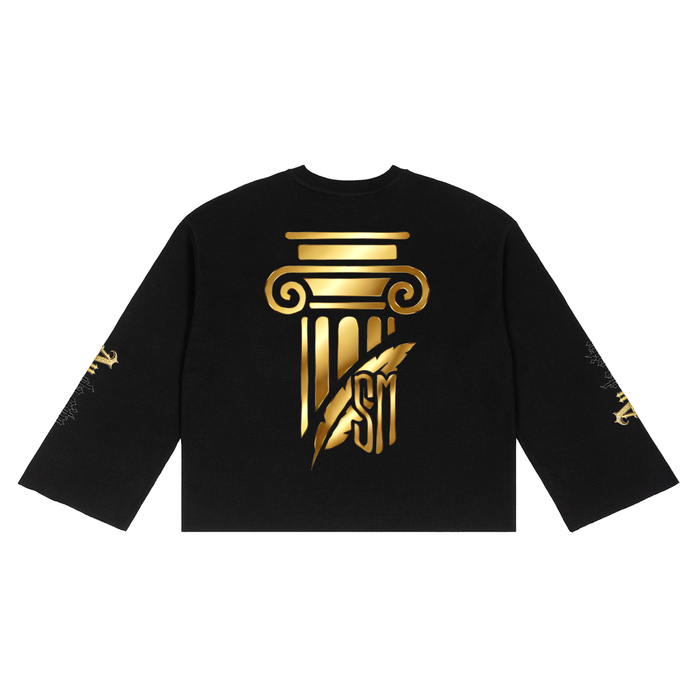 Unisex Waffle Raw Edge T-Shirt