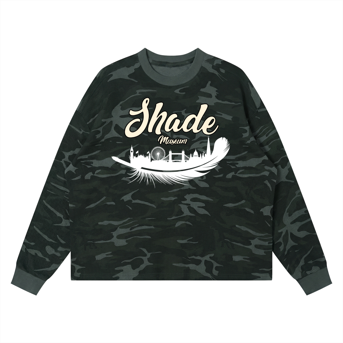 Unisex Waffle Boxy Long Sleeve T-Shirt